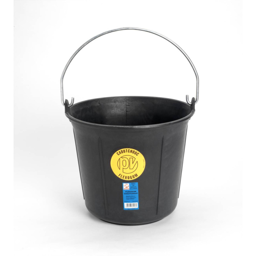 Seau caoutchouc Flexogom modèle standard cont 13 l VINMER - 360003