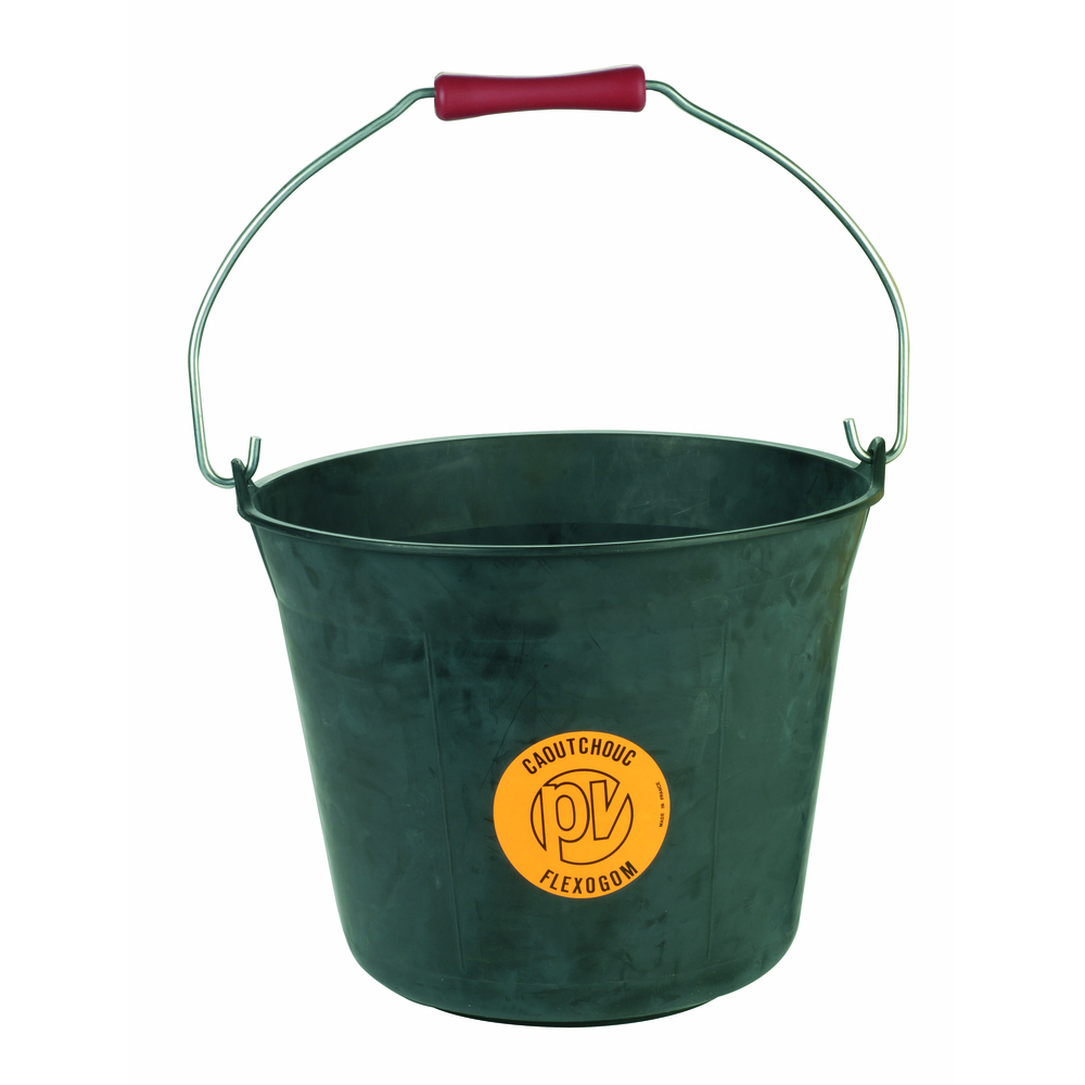Seau caoutchouc Flexogom poignée plastique cont 11 l VINMER - 360011