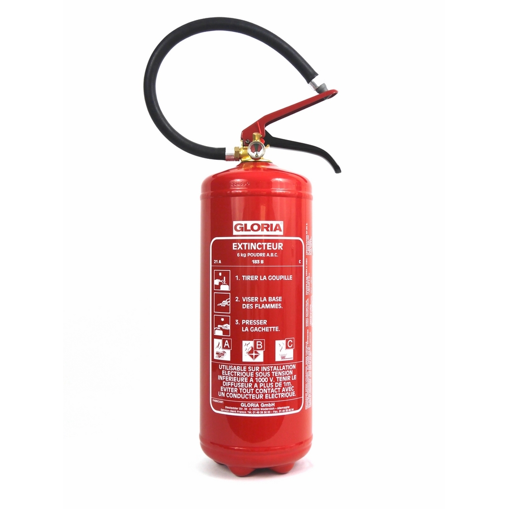 Extincteur à poudre ABC sans socle - 6 kg VINMER - 412009