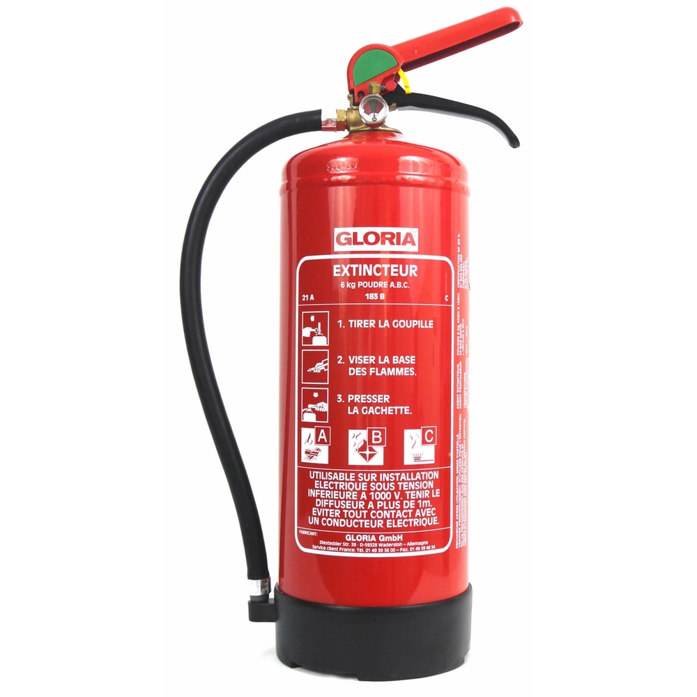 Extincteur à poudre ABC - 6 kg VINMER - 412012