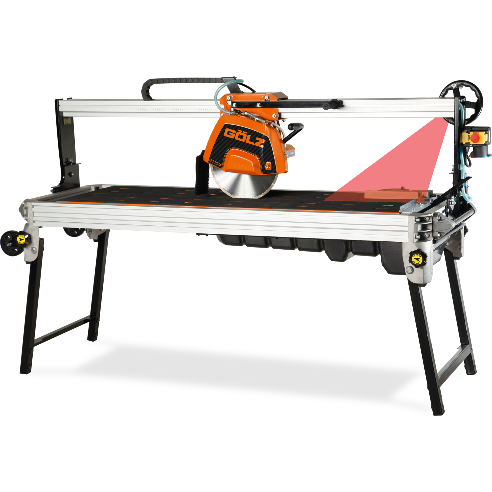 Scie à pont 350 mm 2,2 kW 230 V coupe biseau 45° GS350 GOLZ - 02893504000