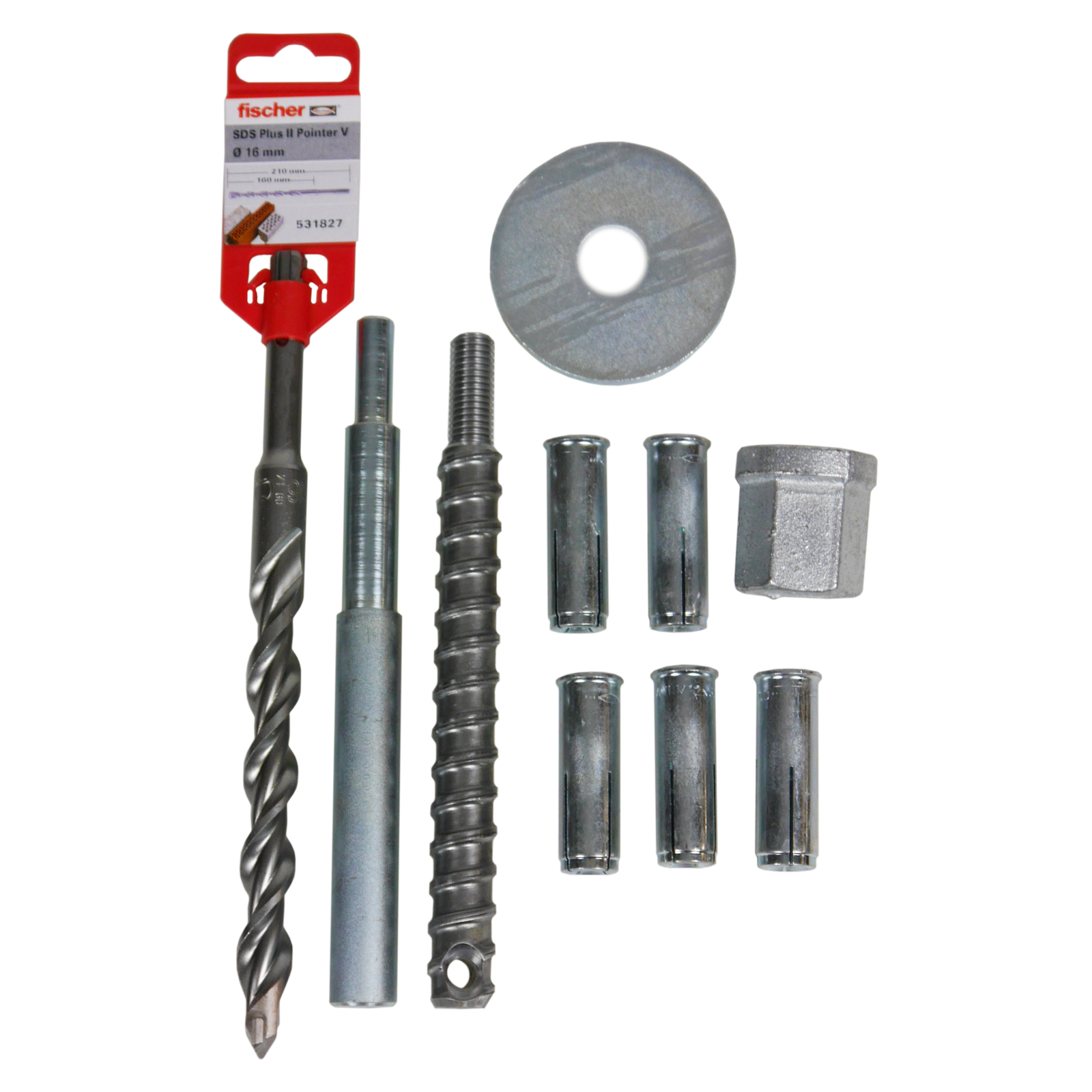 Kit fixation chevilles à frapper M12 5 pcs GOLZ - 02951100993