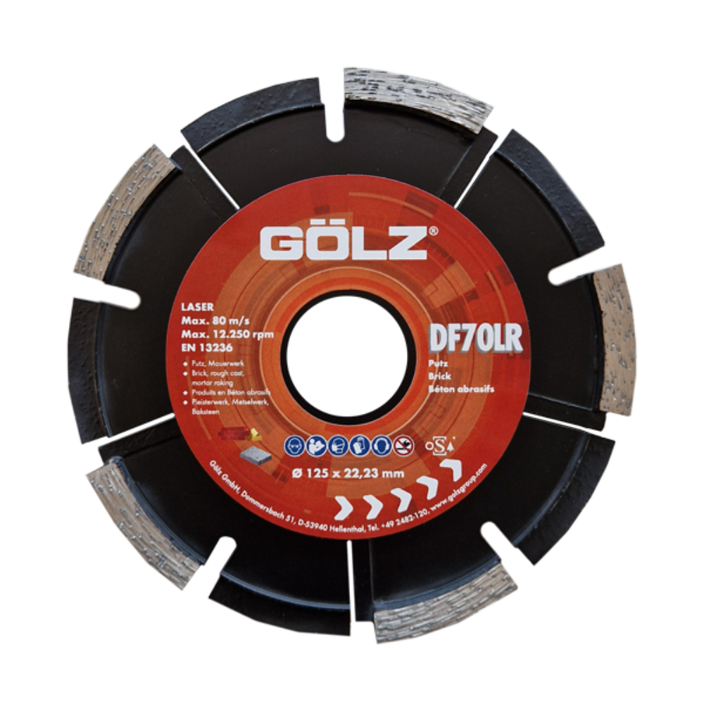 Disque DF70 LR D125mm A22,2mm GOLZ - 02963676125LR