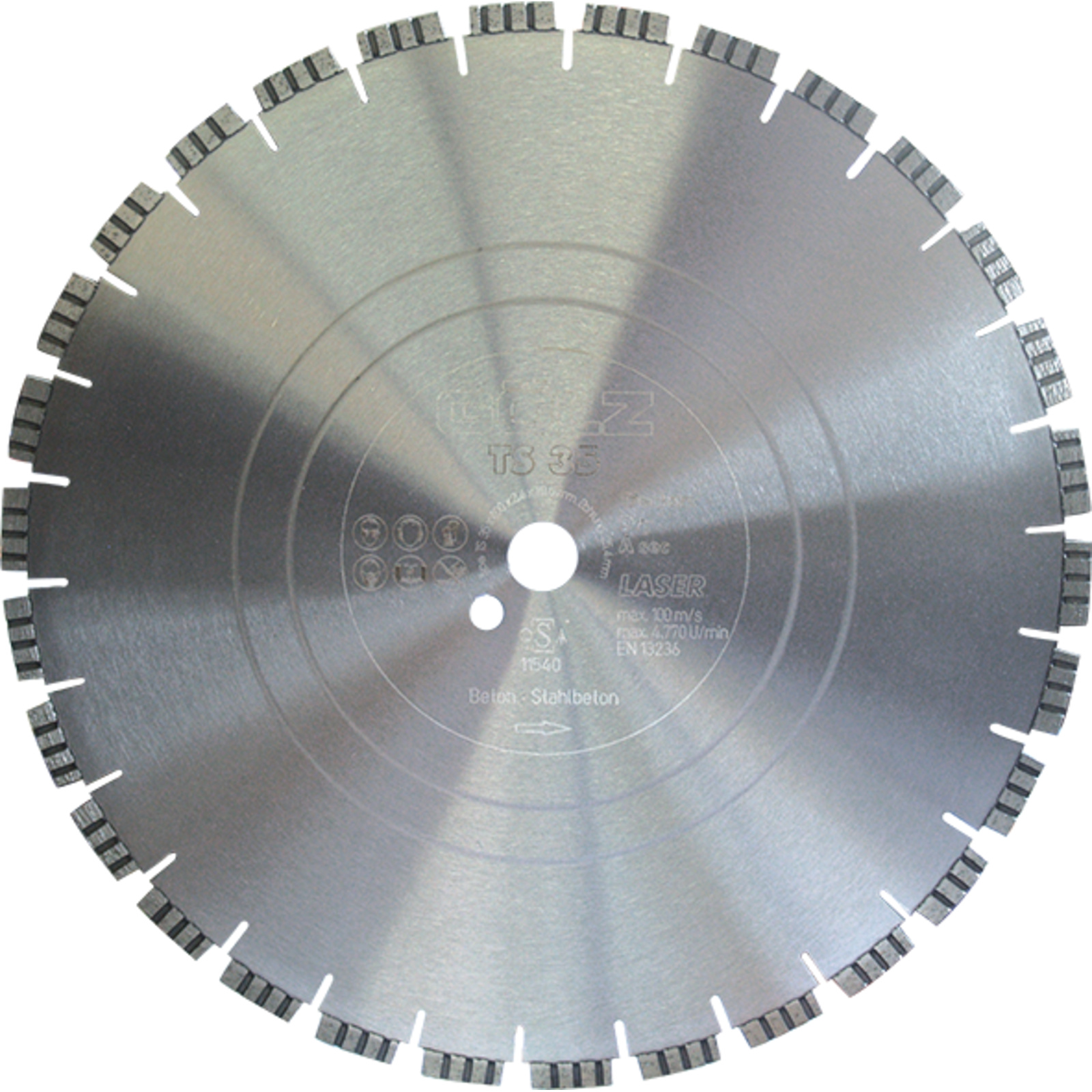 Disque diamant turbo béton 400 mm alésage 25,4 mm 10 mm segments TS-35 GOLZ - 04978070401