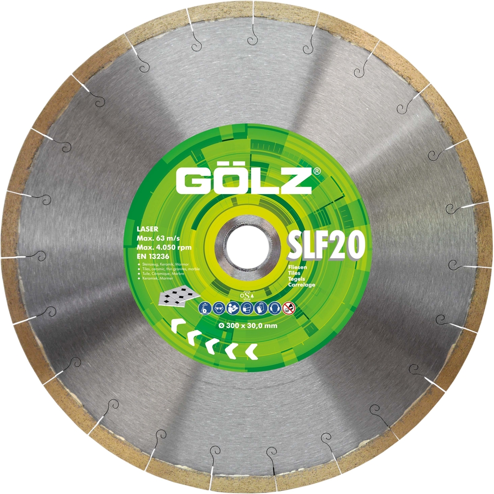 Disque diamant coupe à eau SLF20 D300mm GOLZ - 04973070300