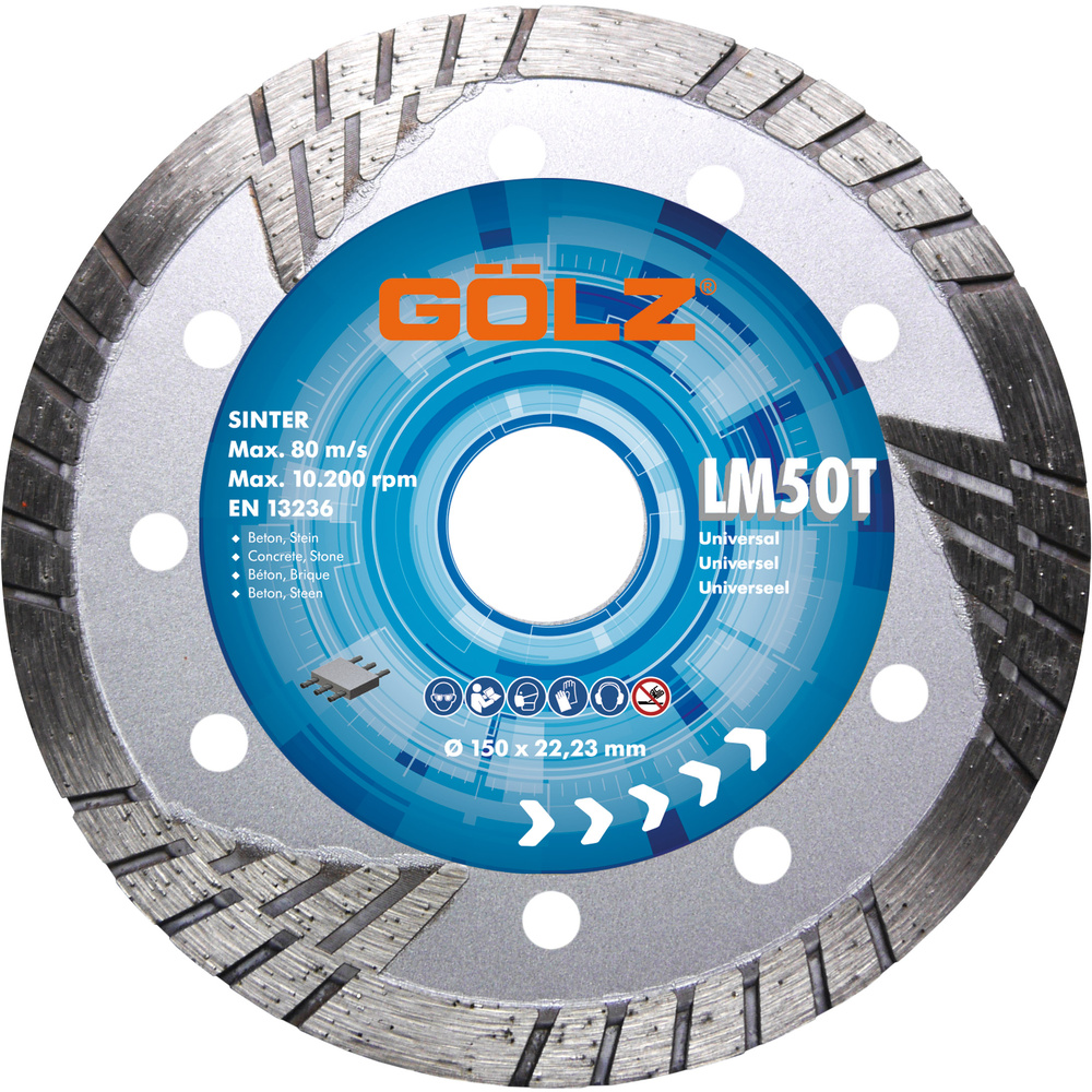 Disque Premium LM-50T D115mm pour meuleuses électriques GOLZ - 04973510115