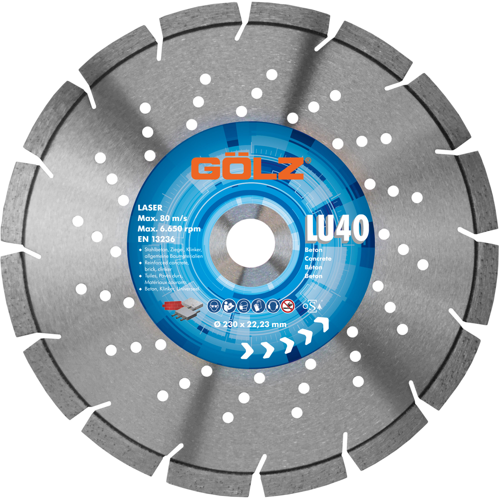 Disque LU-40 D115mm 22,2mm GOLZ - 04973640115
