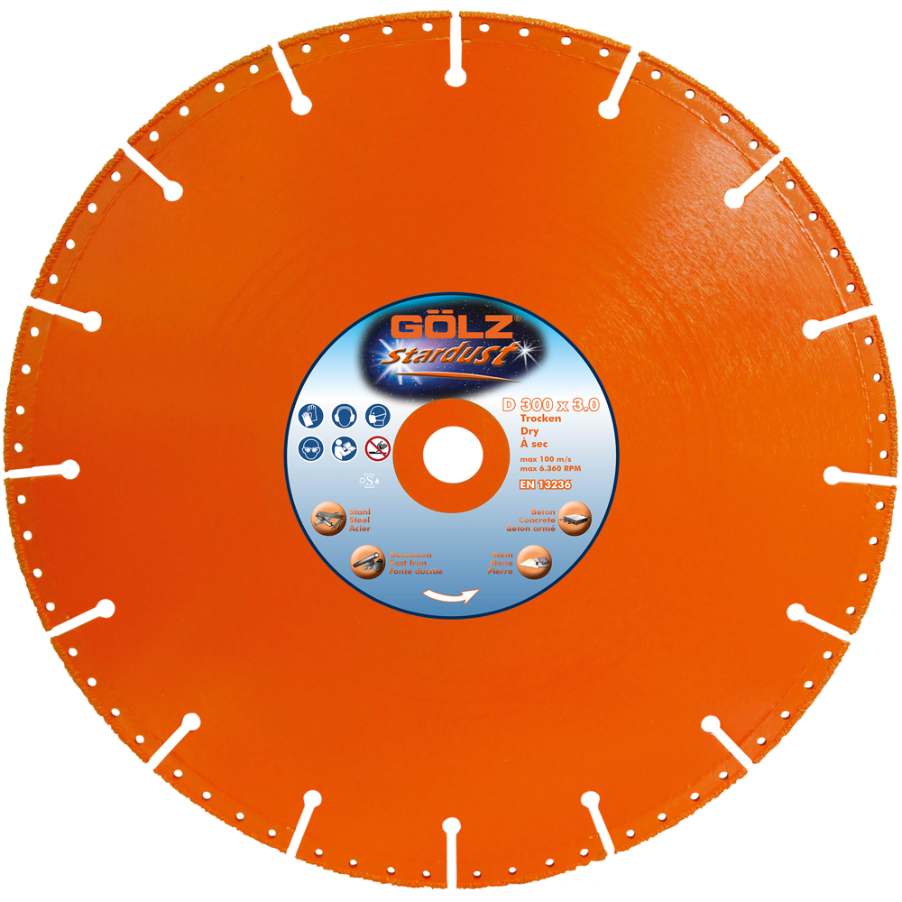 Disque diamant Stardust Acier D230mm GOLZ - 04978040230