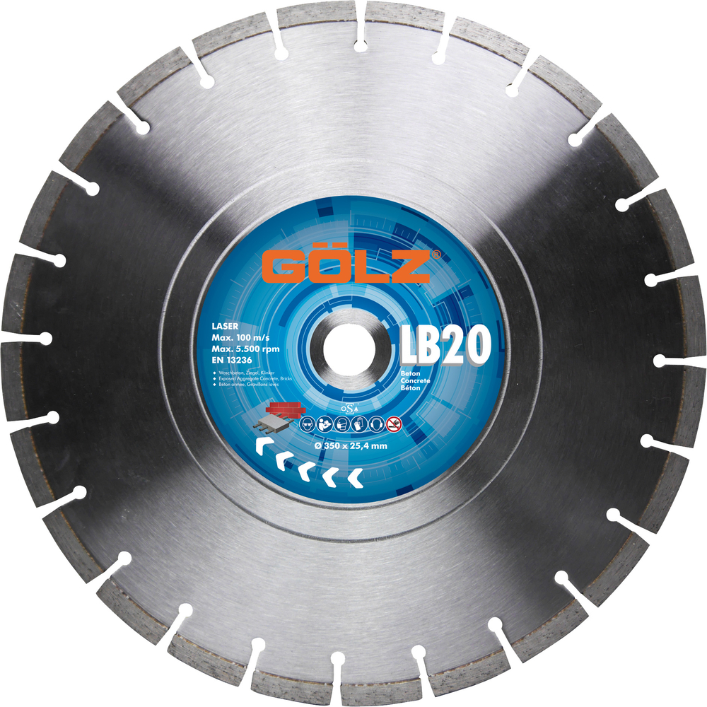 Disque diamant LB-20 D300mm GOLZ - 04978200300