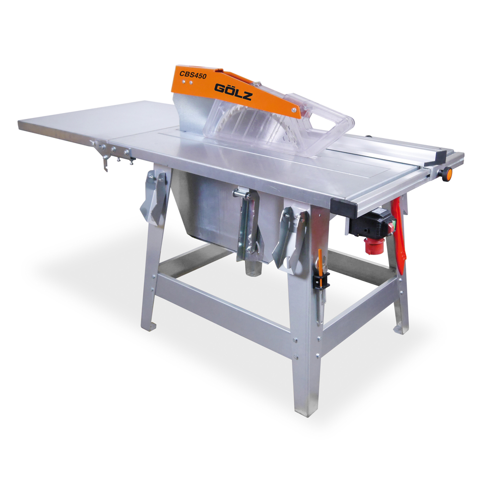 SCIE CIRCULAIRE AVEC TABLE 4.2KW 400V COUPE 150MM D450MM GOLZ - CBS450