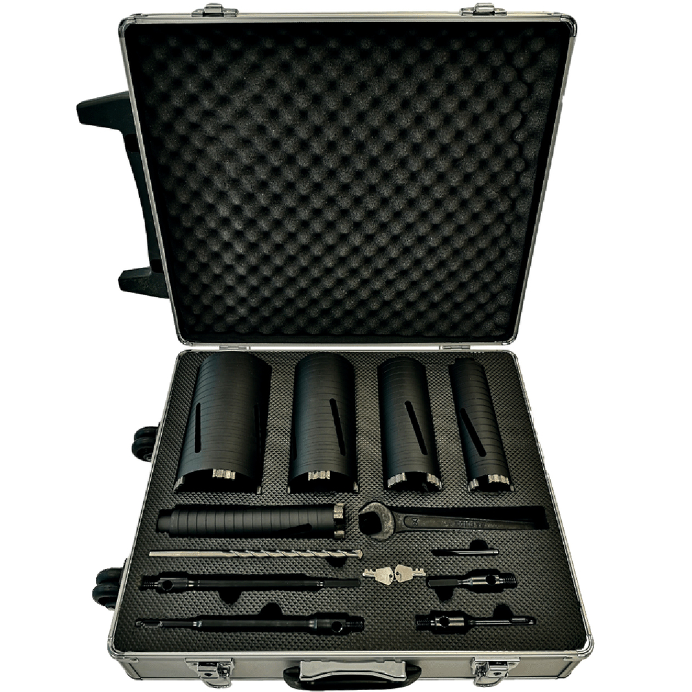 Coffret complet aluminium avec roulettes pour carottage à sec DB10EX GOLZ - CL23842
