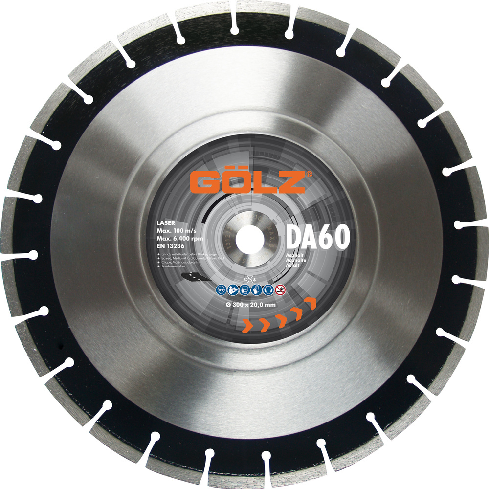 Disque diamant DA-60 D300mm GOLZ - DA6010300F