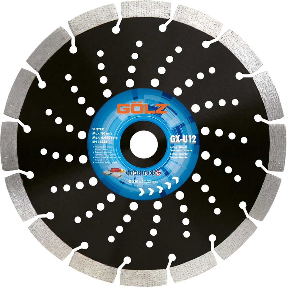 Disque diamant GX-U12 D115mm GOLZ - GX-U12115F