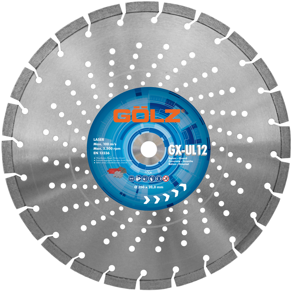 Disque diamant GX-UL12 D300mm GOLZ - GX-UL12300F