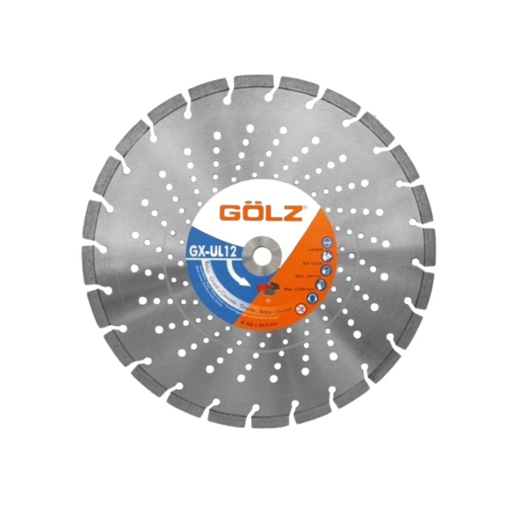 DISQUE DIAMANT GXU12 D350 AL20 BETON - GOLZ - GX-UL12 350