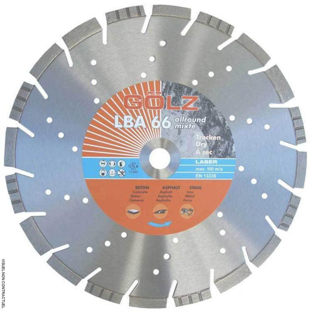 Disque GOLZ LBA66 Mixte premium Ø 300 mm - Alésage 20 mm - G011LBA66300