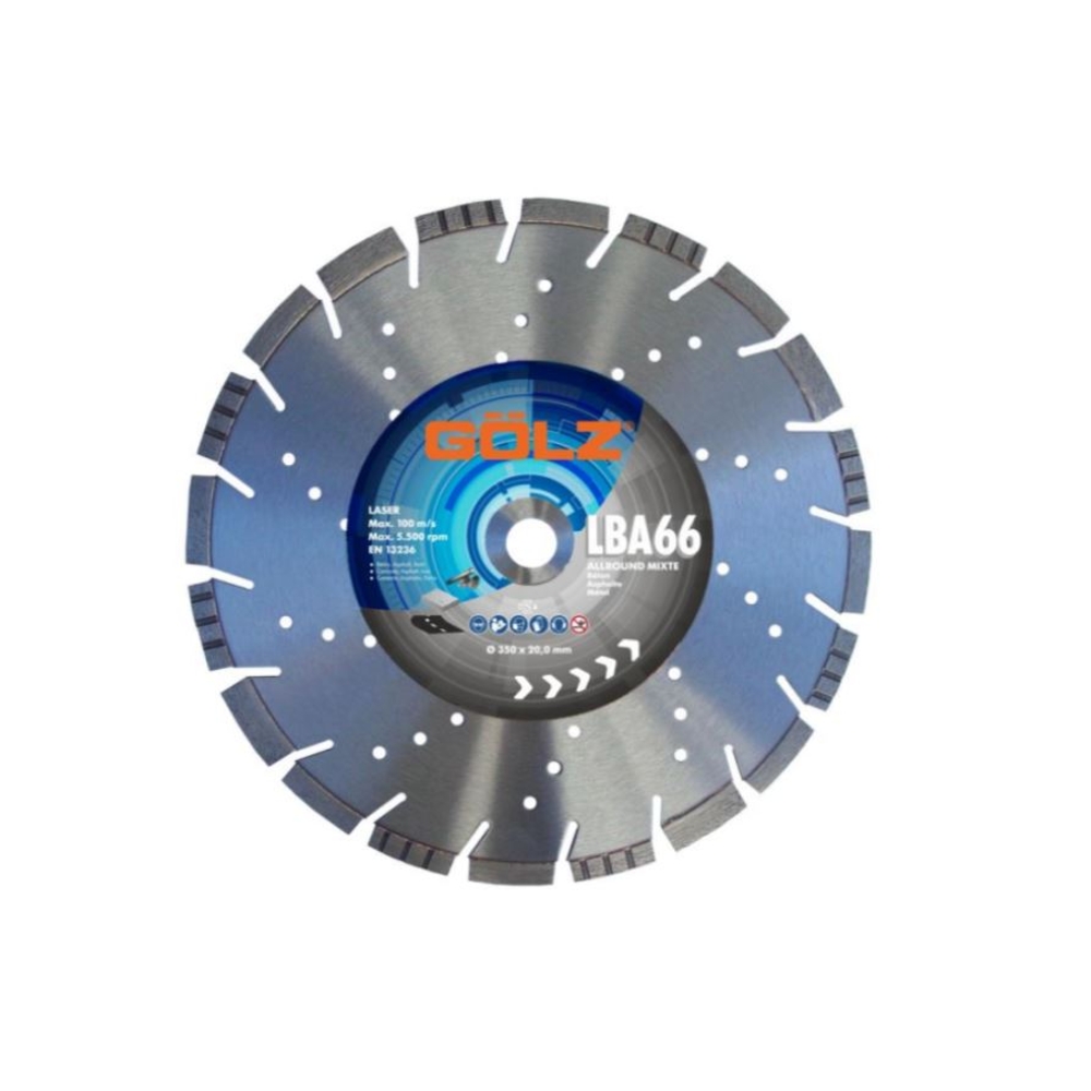 DISQUE DIAMANT LBA66 MIXTE Ø300 AL 20.0 GOLZ LBA66300F