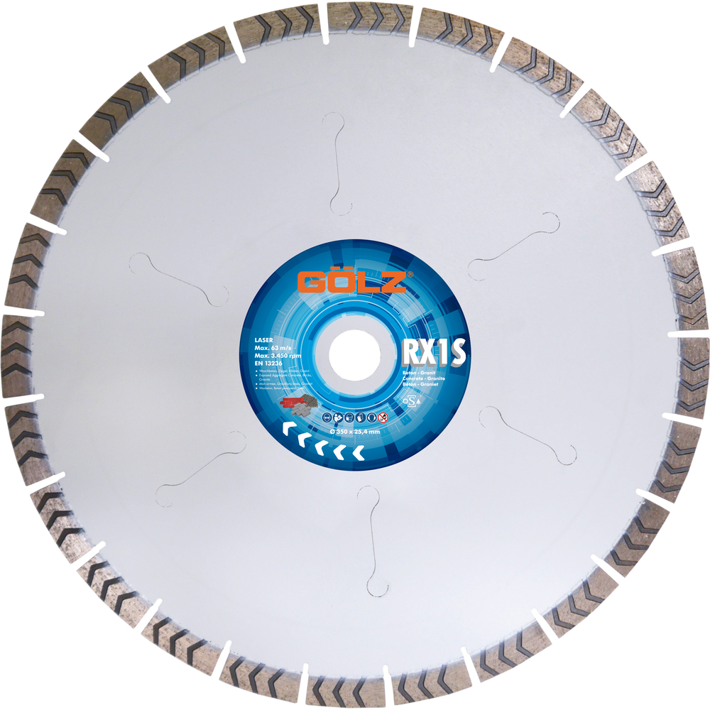 Disque diamant RX1S D250mm GOLZ - RX1S251F