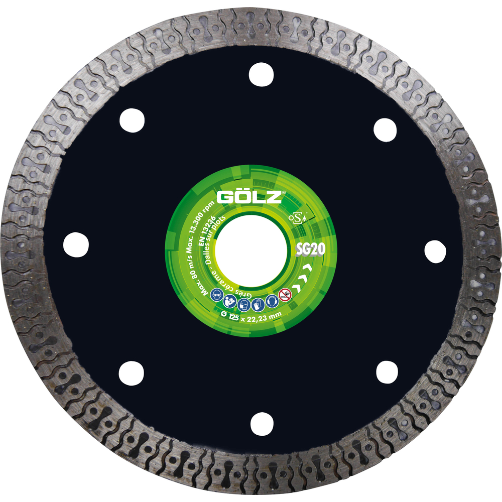 Disque diamant SG20 D230mm GOLZ - SG20230F