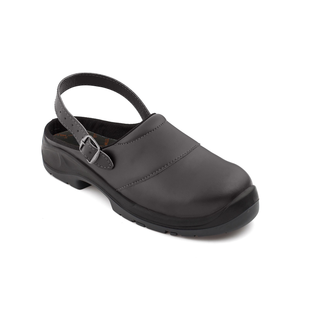 SABOTS DE SECURITE GASTON MILLE 'LADY' GAMME FLOWERGRIP AZALÉE NOIR SB E A SRC-AZNT1