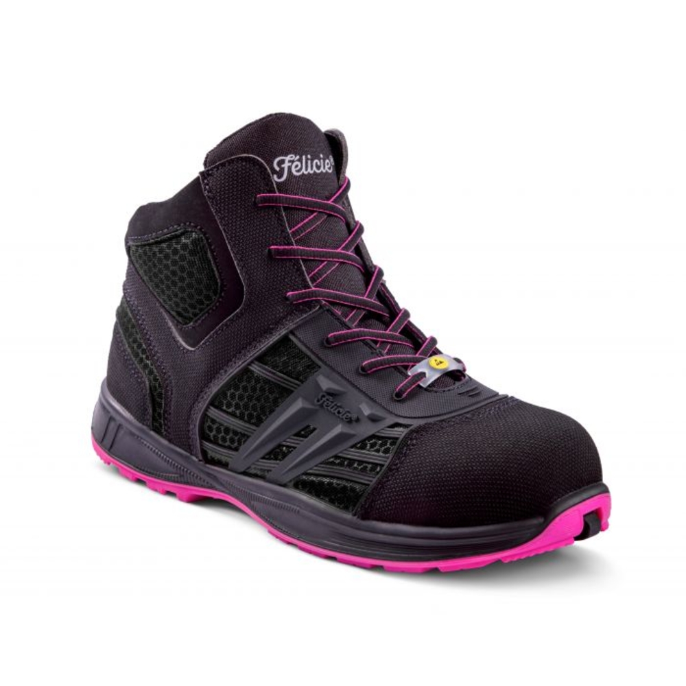 Chaussure de sécurité femme noire haute HOT ERIS LOGISTIQUE INDUSTRIE S3 SRA ESD - GASTON MILLE - ERHN3