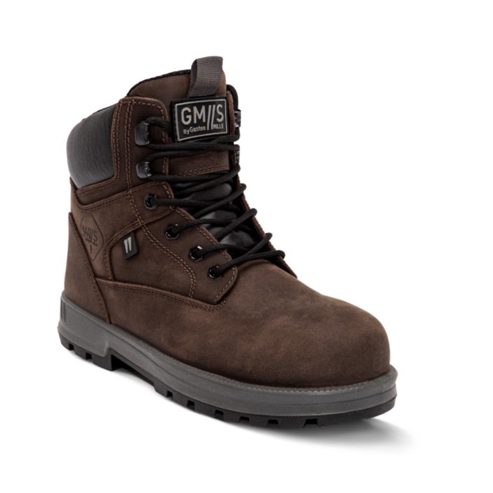 Chaussure de sécurité haute marron MONSTER GASTON MILLE BTP CONSTRUCTION S3 FO SR - MHMA3