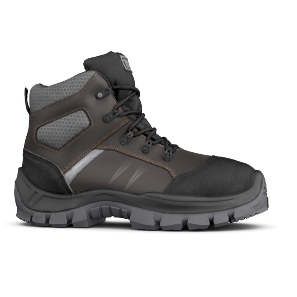 Chaussure de sécurité avec protection des métatarses marron haute HOT CUMIN MilleMeta FusionGrip GASTON MILLE S3L M AN HI CI FO LG SR - PHMM3