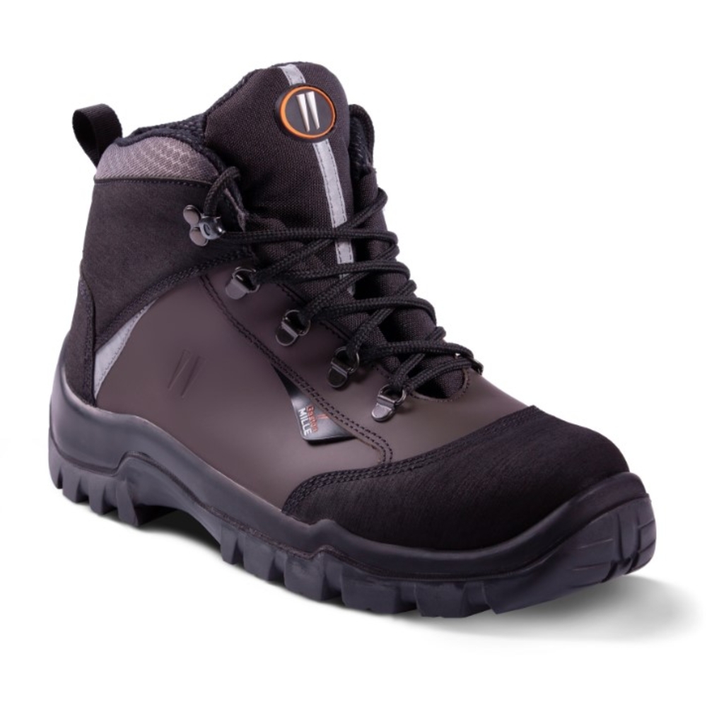 Chaussure de sécurité étanche haute marron HOT CUMIN MilleDry FusionGrip GASTON MILLE  S3L AN WR HI CI FO LG SR-PHMO3