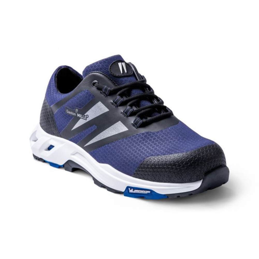 BASKETS DE SÉCURITÉ BLEU SNIFFER GASTON MILLE MICHELIN HOMME - INDUSTRIE S3 CI HI HRO SRC - SNBM3