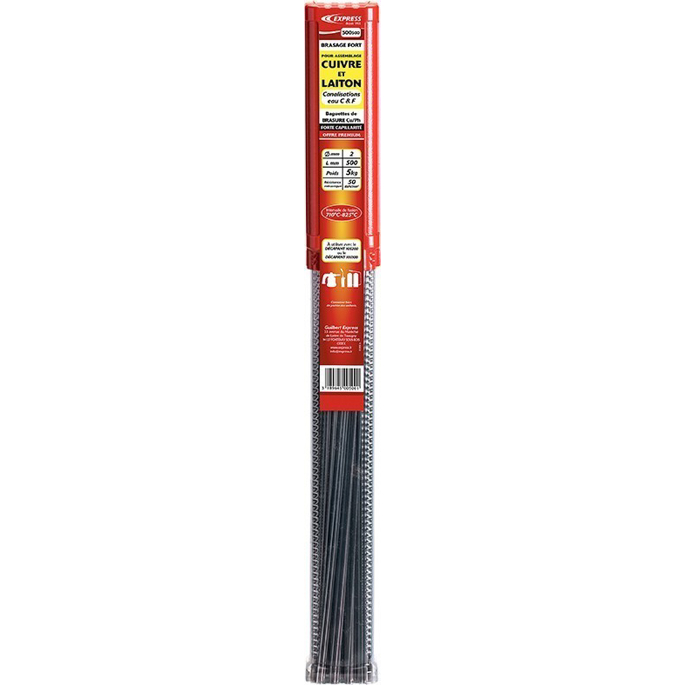 BAGUETTES DE BRASURE - EXPRESS POUR CANALISATIONS EAU CHAUDE ET FROIDE - EXPRESS - 500500