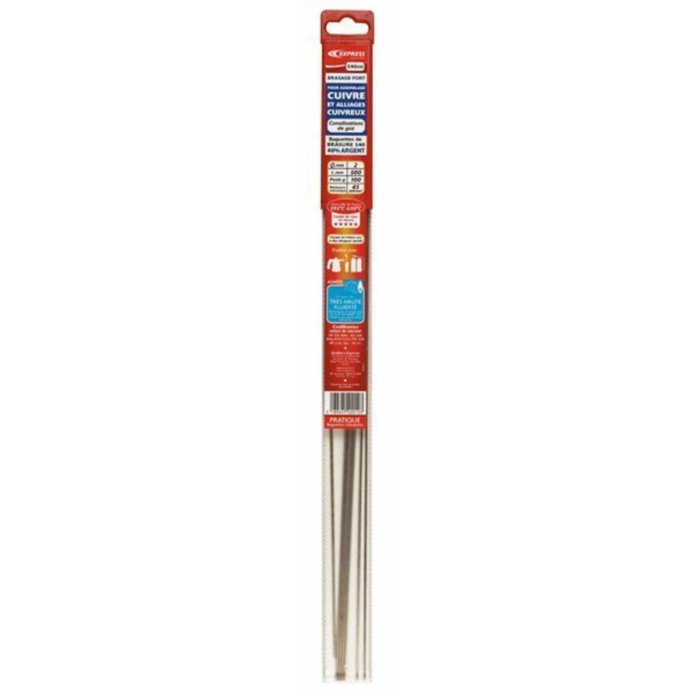 BAGUETTES DE BRASURE CUIVRE PH 40% ARGENT AGRÉE ATG - EXPRESS - 534010