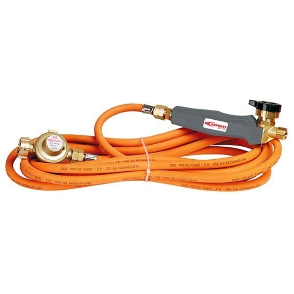 Set pour couvreur comprenant manche 1 tuyau de 4,75 m détendeur 2bar GUILBERT EXPRESS - 6025