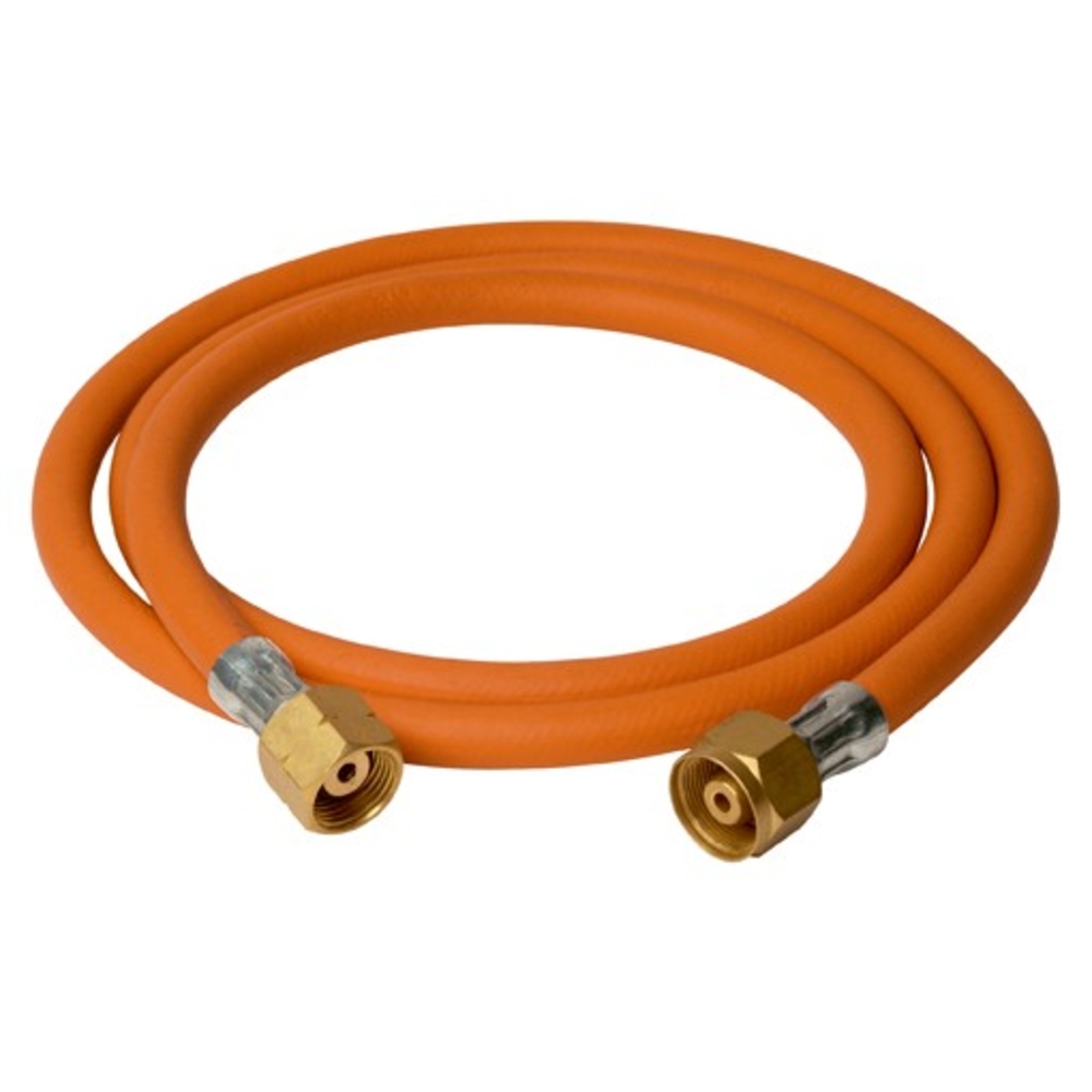 Tuyau caoutchouc 1,5m D6,3 mm monté avec raccords sertis 3/8G femelle GUILBERT EXPRESS - 963/2