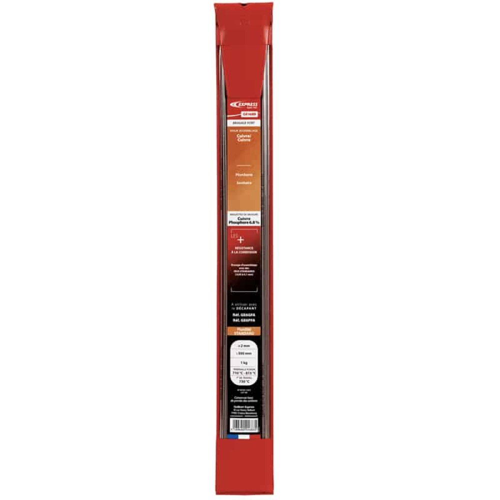 Baguettes de brasure classique 6,8% de phosphore - EXPRESS - GE168B