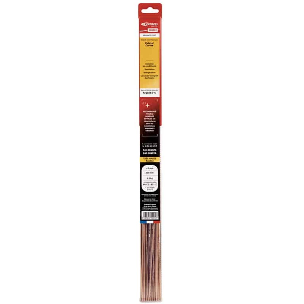 BAGUETTES DE BRASURE EXPRESS 5% ARGENT - EXPRESS - GE205C