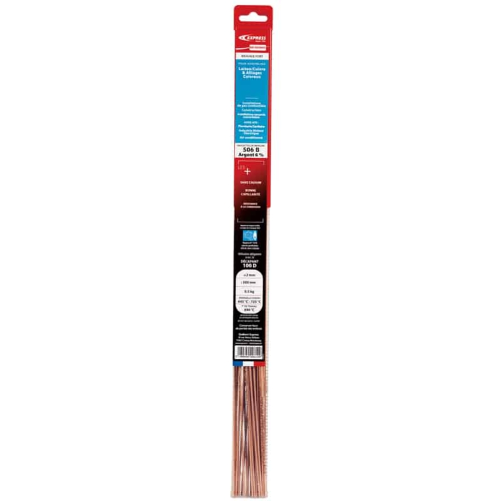 BAGUETTES DE BRASURE ATG 6% D’ARGENT - EXPRESS - GE206GE