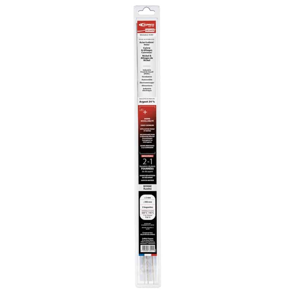Baguettes de brasure fourrées 34% d’argent - EXPRESS - GE334TE