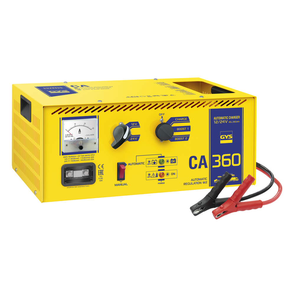 CHARGEUR AUTOMATIQUE CA 360 - 12/24 V - GYS - 023185