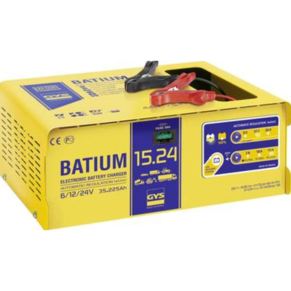 CHARGEUR AUTOMATIQUE BATTERIE 6/12/24V GYS  BATIUM 15.24 024526
