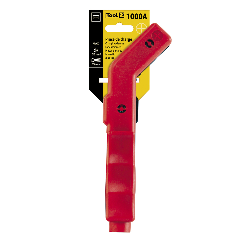 PINCE ISOLÉE COURBÉE 1000A ROUGE - Cartonnette - GYS - 025769