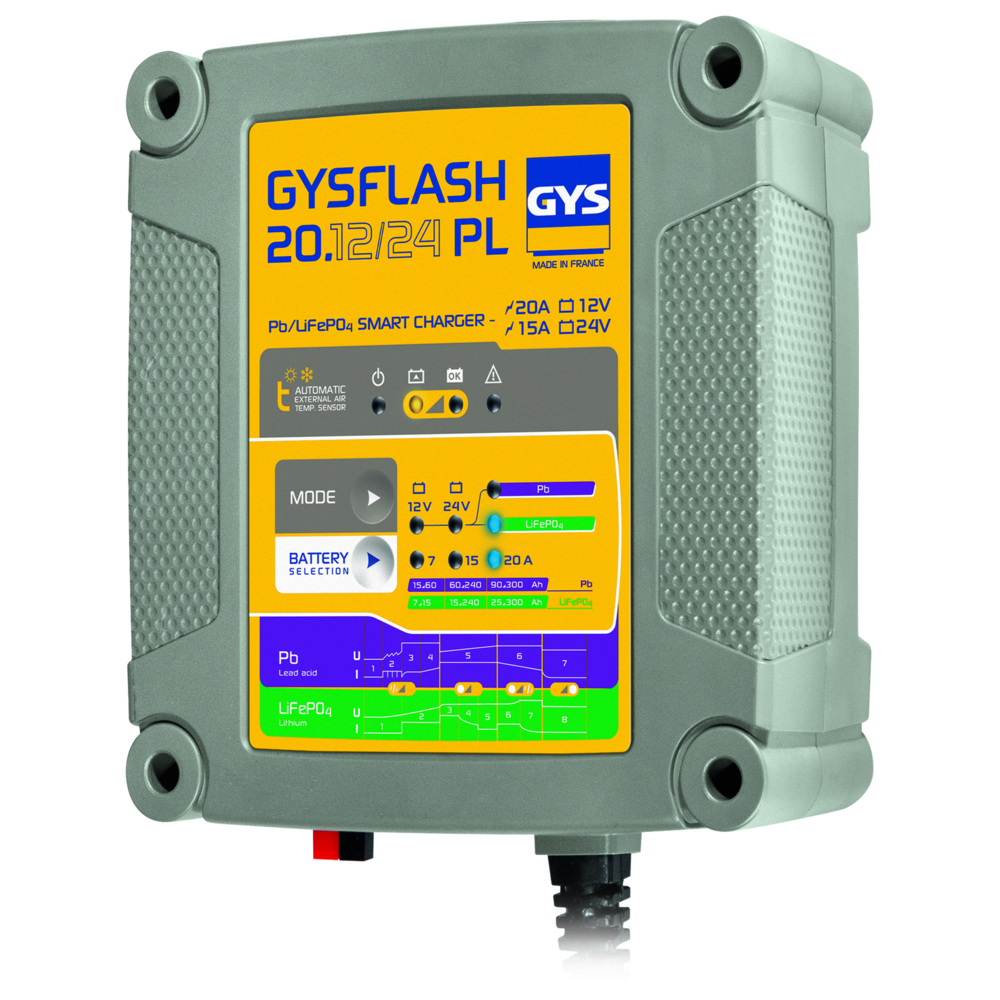 CHARGEUR DE BATTERIE GYSFLASH 20.12/24 PL - GYS - 026049