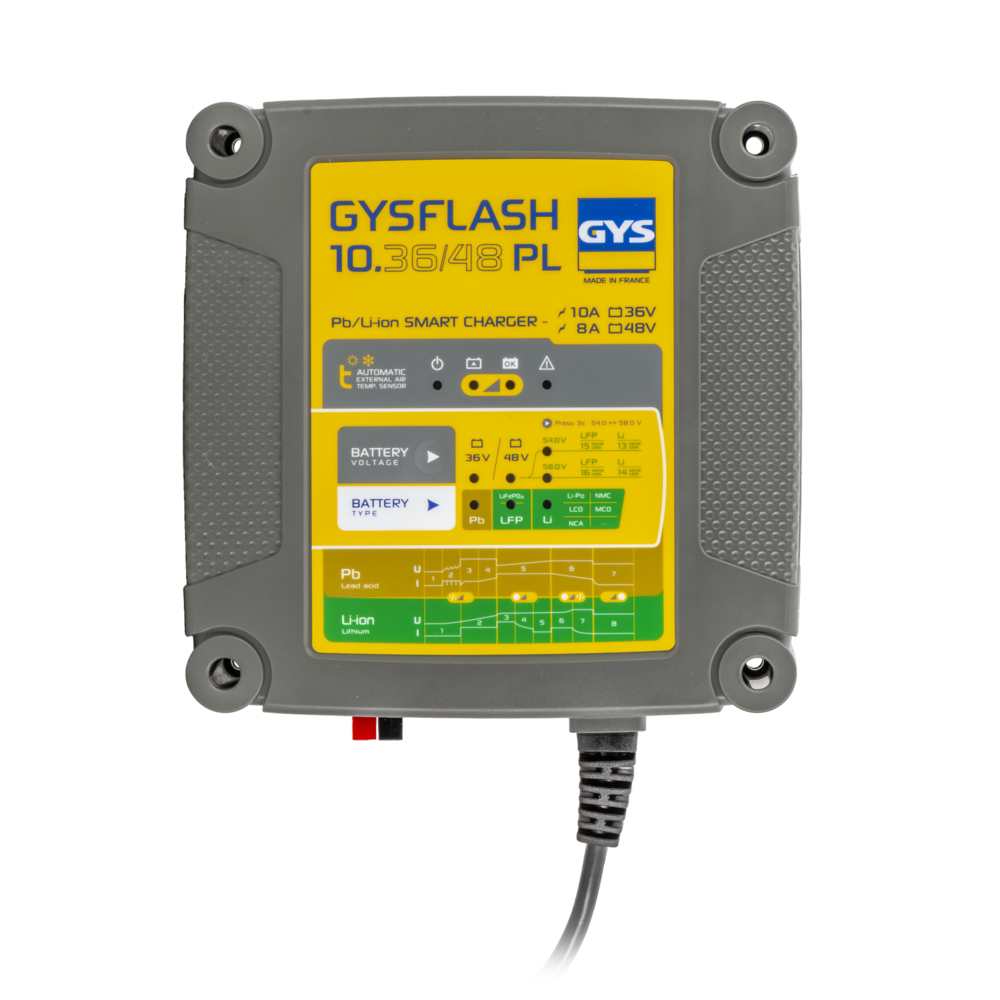 CHARGEUR DE BATTERIE GYSFLASH 10.36/48 PL - GYS - 027060