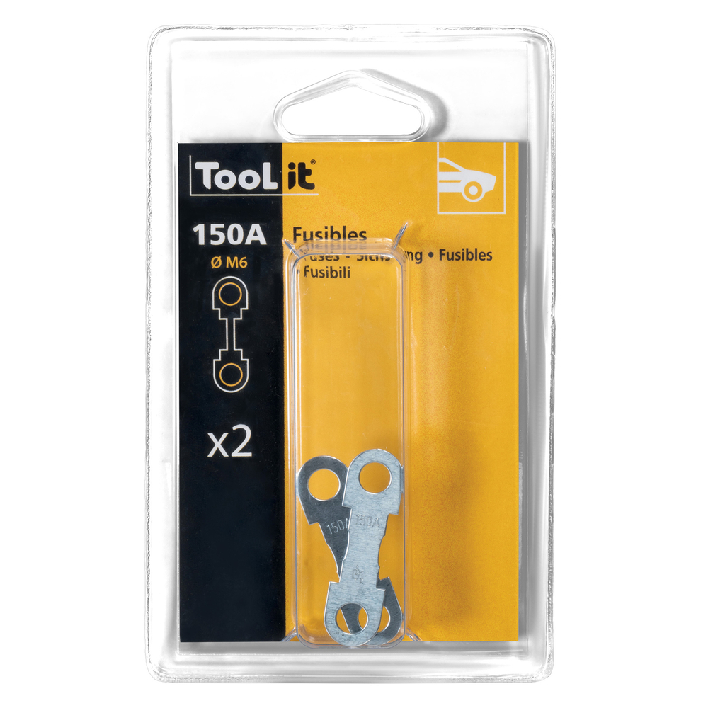 KIT 2 FUSIBLES 150A M6 / CHARGEUR 120A HF - GYS - 027930