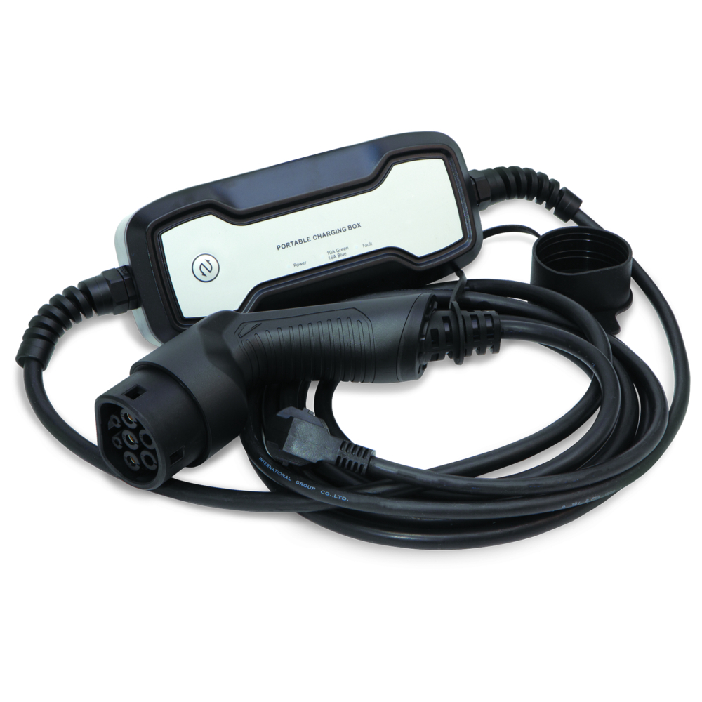 CÂBLE DE CHARGE EV PRISE 16A/T2 5m - 10A/16A ADJUSTABLE 1ph 3.6kW - GYS - 028975