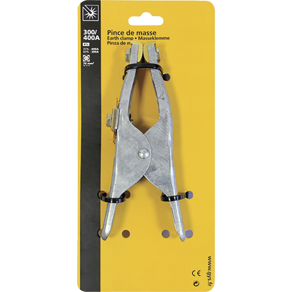 Pince de masse CROCO T300.70 (300A / 70mm² / Tressé) - Cartonnette TOPARC - 037939