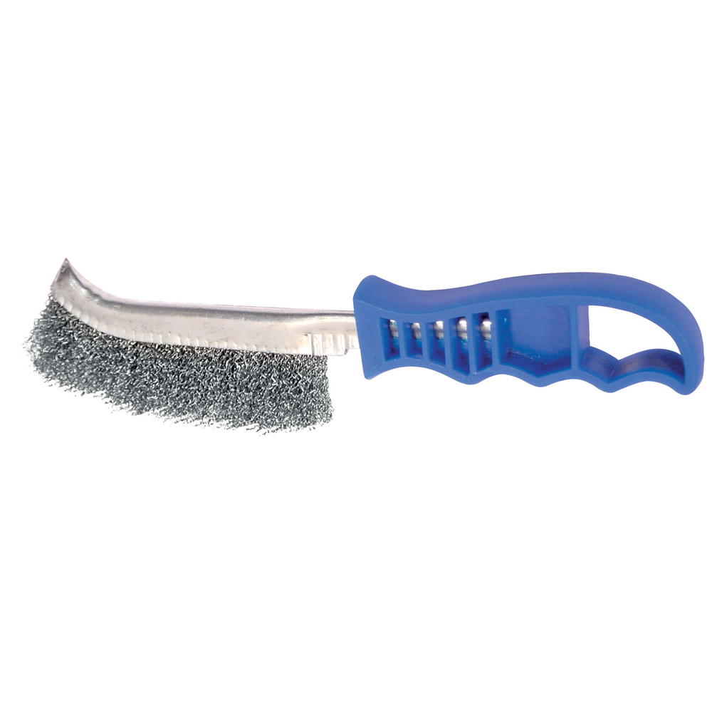 BROSSE ACIER ZINGUÉ - MANCHE PLASTIQUE - GYS - 038080