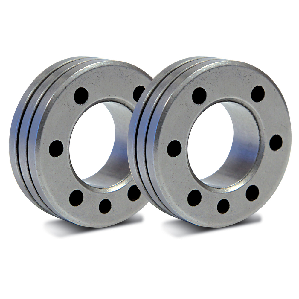 LOT DE 2 GALETS TYPE C - FIL PLEIN ACIER Ø 1.2/1.4 - GYS - 039780