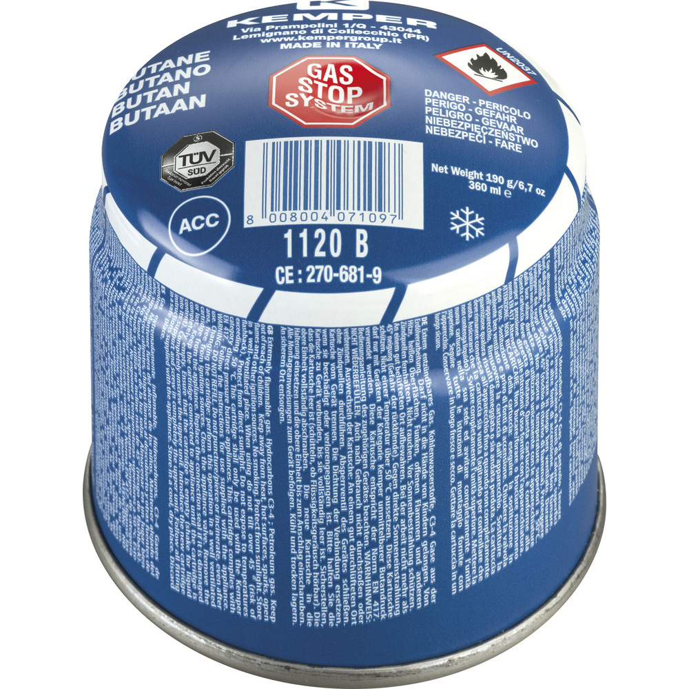 CARTOUCHE GAZ BUTANE PERCÂBLE 360ml - 190g de gaz - GYS - 040410