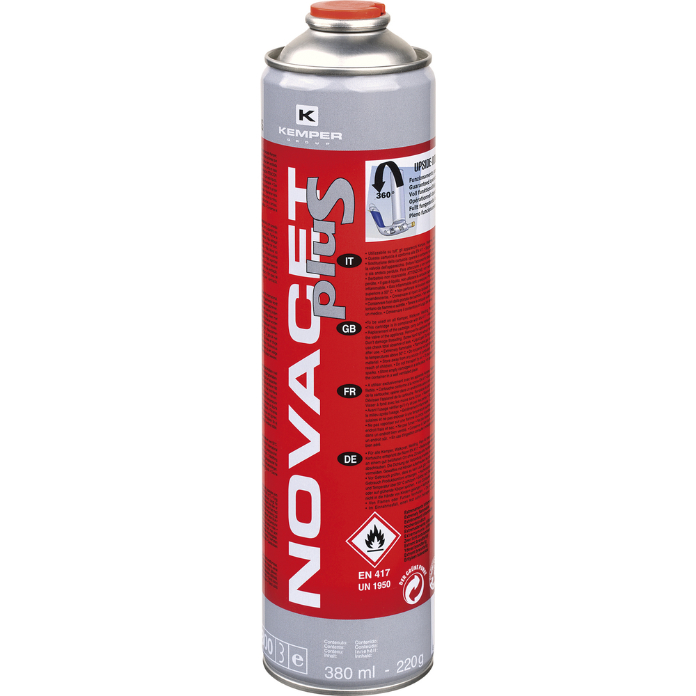 CARTOUCHE GAZ NOVACET TOUTES POSITIONS 380ml - 220g de gaz - GYS - 040441
