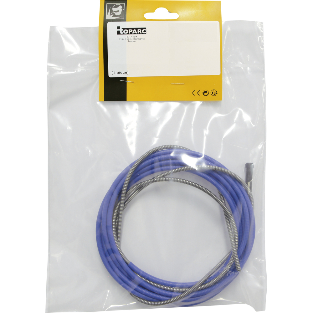 GAINE METAL 4m BLEU - FIL ACIER Ø 0,6/0,8 - GYS - 041837